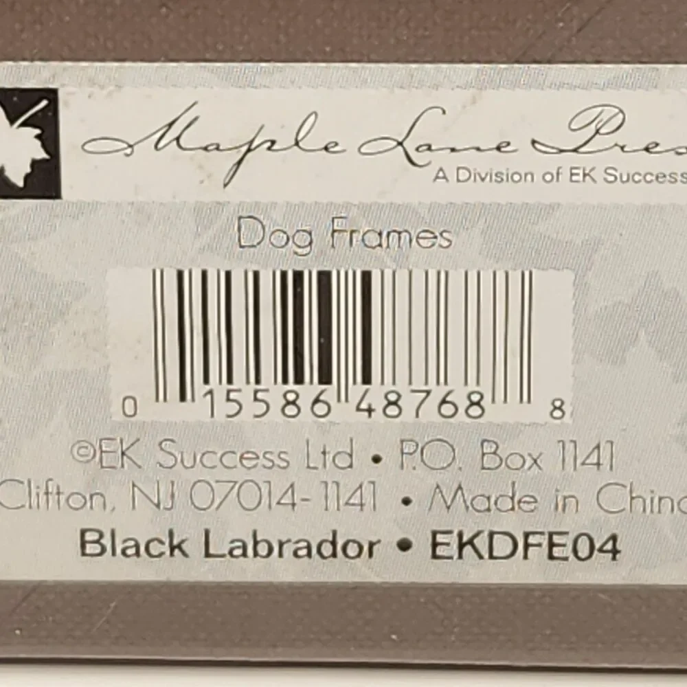 Black Lab Photo Frame Maple Lane Press 3x5 Or 4×6 New